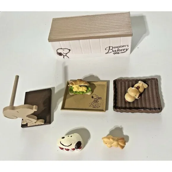 Re-Ment Miniatures Dollhouse Decoration Peanuts Snoopy Bakery Set - Picture 16 of 16